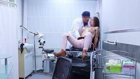 This Milf Goes To The Gynecologist For A Problem With Her Big Melons. The Bastard Fucks Her
