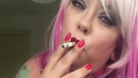 Uk Bbw Cumslut Smokes & Begs For Cum From Her Dirty Boy - Fat British Slut Talks Dirty & Desperate For Cum! - Tina Snua