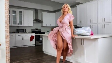 Blonde Bridgette B enjoys while being fucked by her lover
