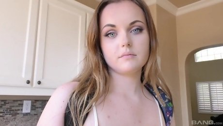 Horny girlfriend River Fox teases with her pussy and gets penetrated