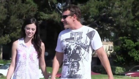 Veronica Radke knows how to drive a stick, and now learns how to ride a BIG stick boyfriend Jerry Kovacs!