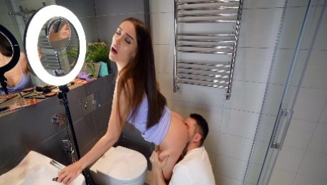Luxury Girl gets her fill of dick during a hot bathroom fuck