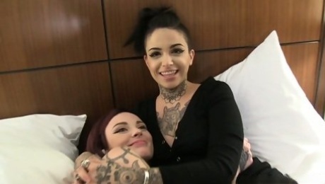 Dirty-minded punk bitch Leigh Raven is so into teasing wet cunt