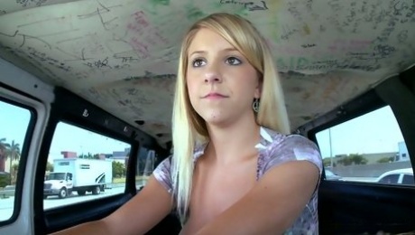 Adorable amateur gal Tessa Taylor takes a ride on