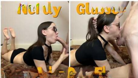 Nerdy Glasses Blowjob Deepthroat Facial (4K 60fps)