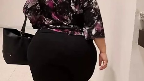 Here I bring you a close-up of my big ass walking straight to the room where my stepson is waiting for me