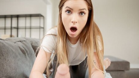 SisLovesMe - Hot Little Sister Sucks My Cock