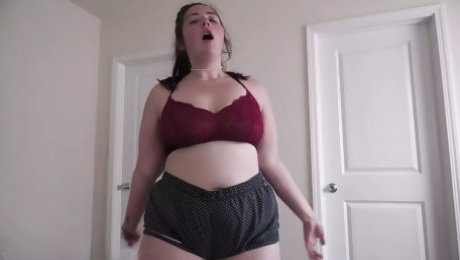 Teen BBW Gives You a JOI After Catching You with Your Cock Out