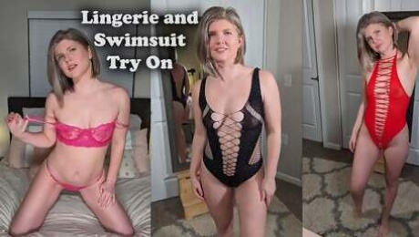 Trying on My New Swimsuits and Lingerie