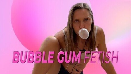 Bubble Gum Blowing Fetish and Chewing Gum Tease