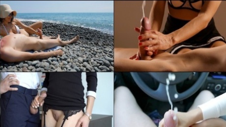 Cumshot Compilation From Best Massage & Handjob Videos - Veronika Charm