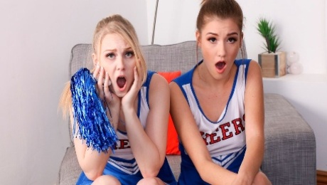 Cheerleaders Riley Mae, Lily Rader, Megan Sage all get fucked