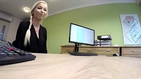 Loan4k featuring Karol Lilien's blonde smut