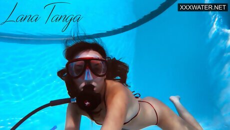 Hungarian Pornstar Lana Tanga Orgasming Underwater